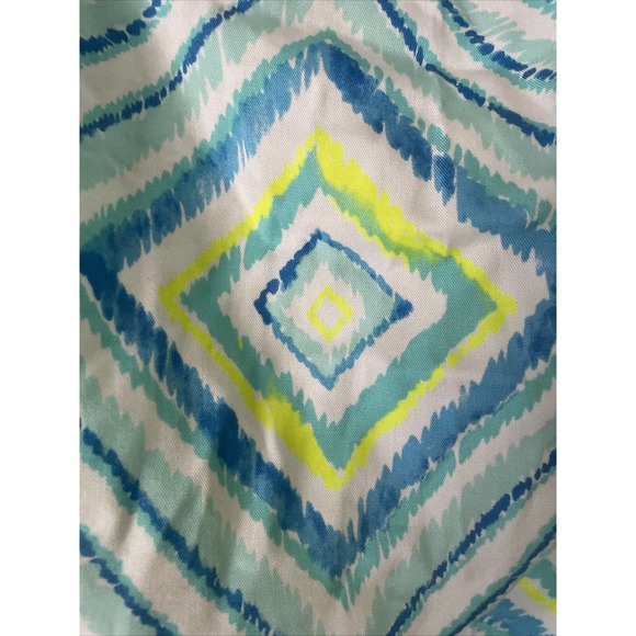 New Southern Tide Blue Kendall Geometric Print Short Romper tassels pockets M - Picture 3 of 9